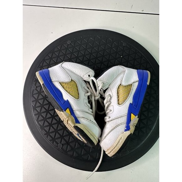 Nike Boys Air Jordan 5 440890-189 White Basketball Shoes Sneakers Sz 7c - Picture 8 of 9